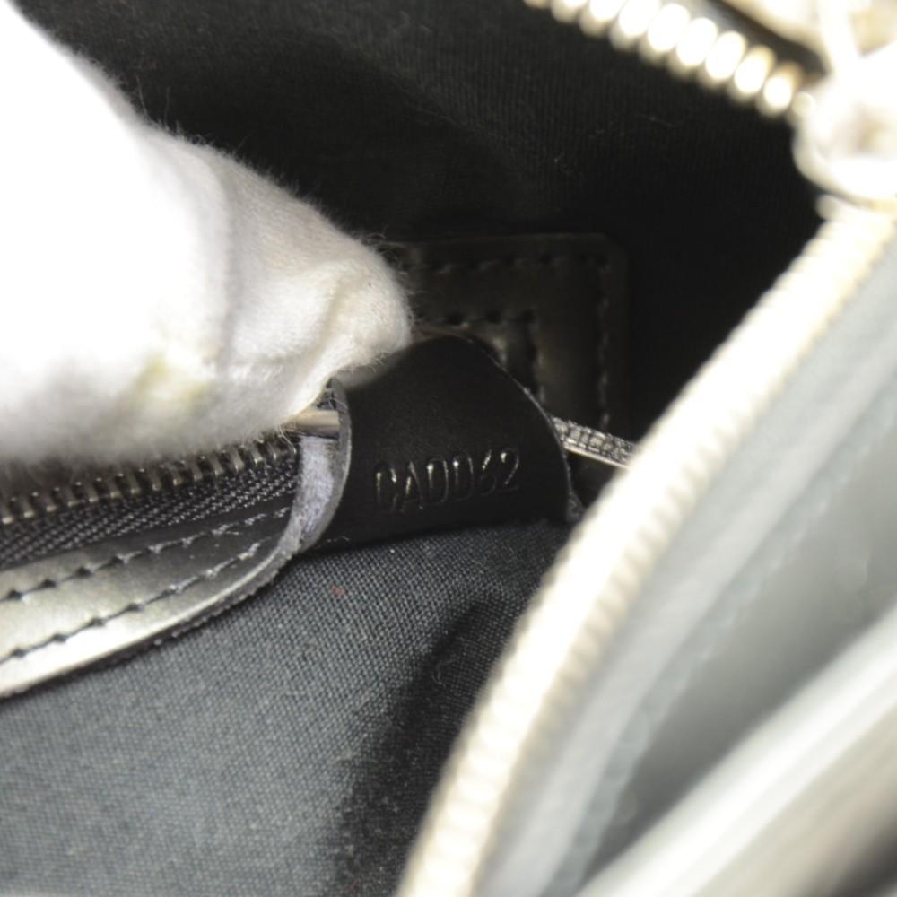 stockton monogram mat leather handbag