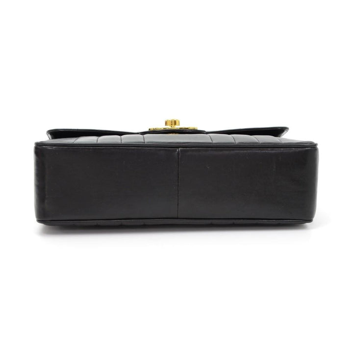 jumbo quilted lambskin leather shoulder bag