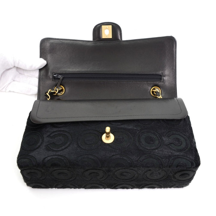 10" double flap shoulder bag