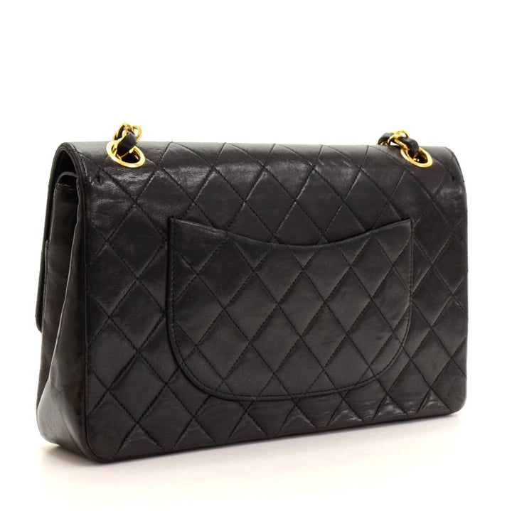 10" double flap shoulder bag