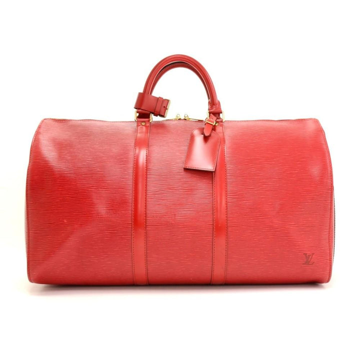 keepall 50 epi leather travel bag