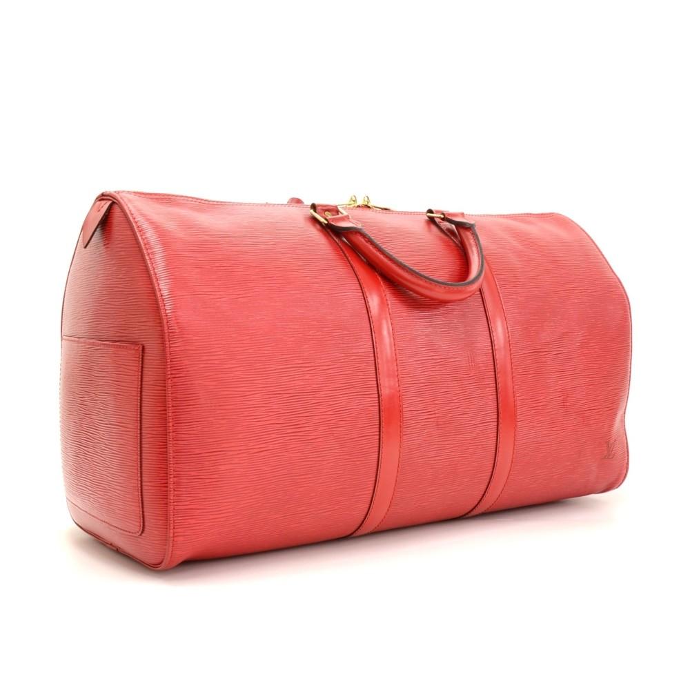 keepall 50 epi leather travel bag