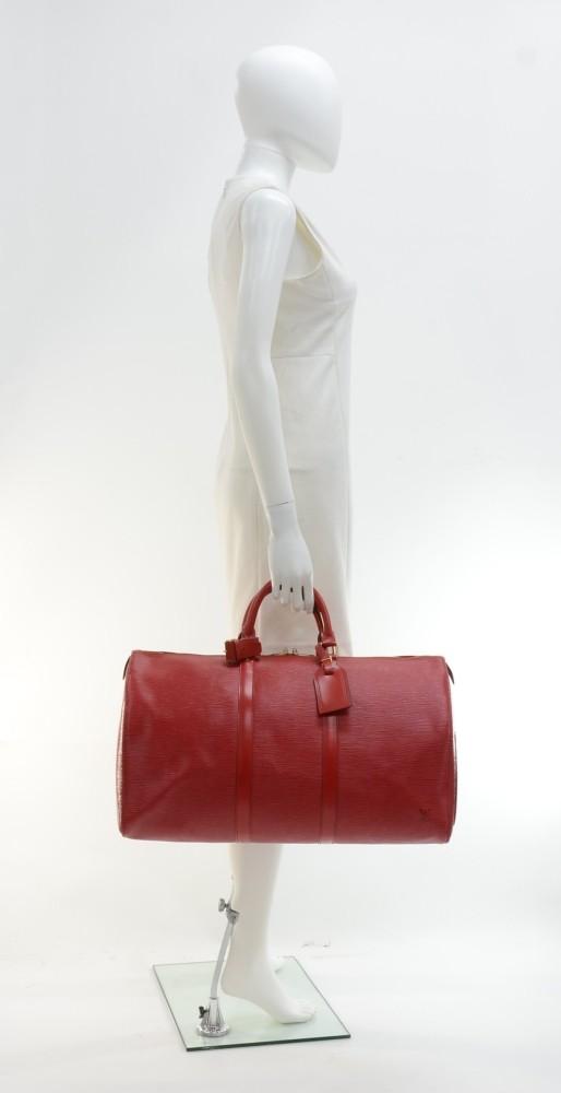 keepall 50 epi leather travel bag