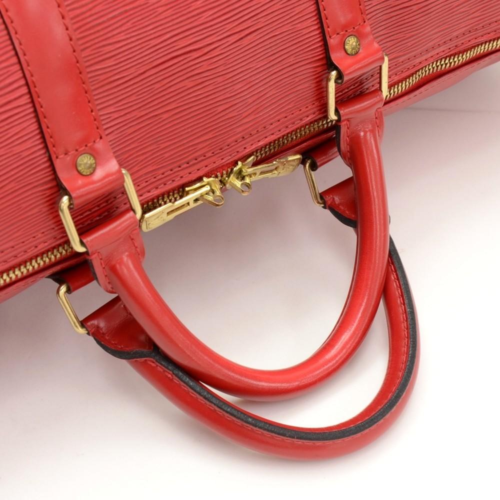 keepall 50 epi leather travel bag