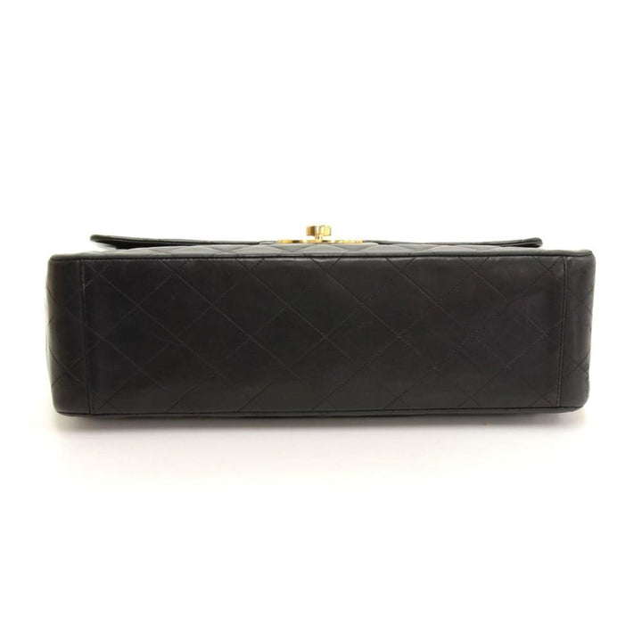 13" maxi quilted lambskin leather shoulder bag