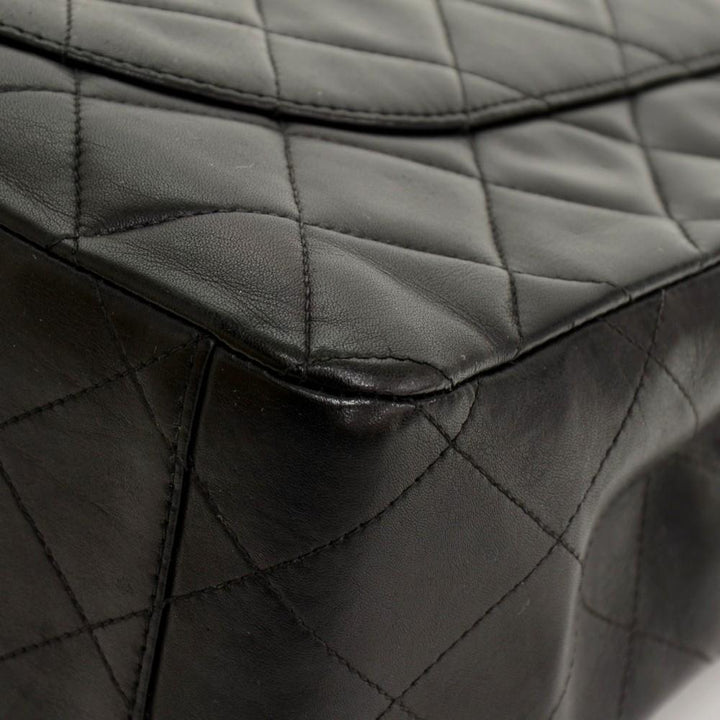 13" maxi quilted lambskin leather shoulder bag