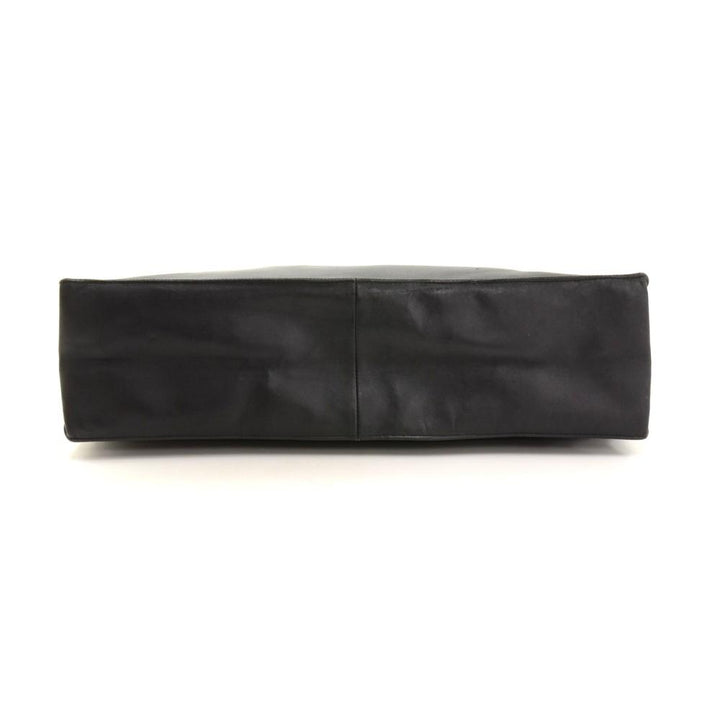 jumbo lambskin leather shoulder bag