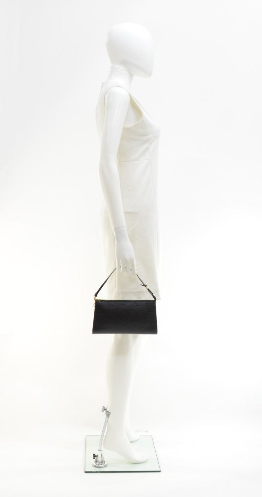 epi leather pochette accessoires evening bag