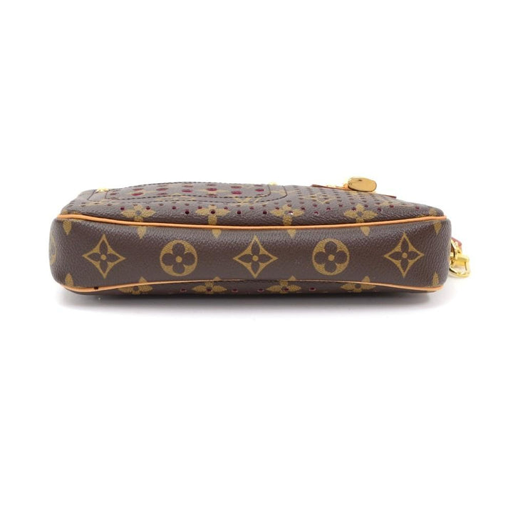 perforated monogram canvas accessoires evening bag - 2006 limited edition