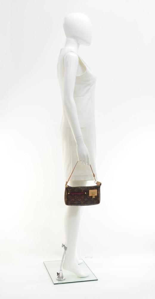 perforated monogram canvas accessoires evening bag - 2006 limited edition