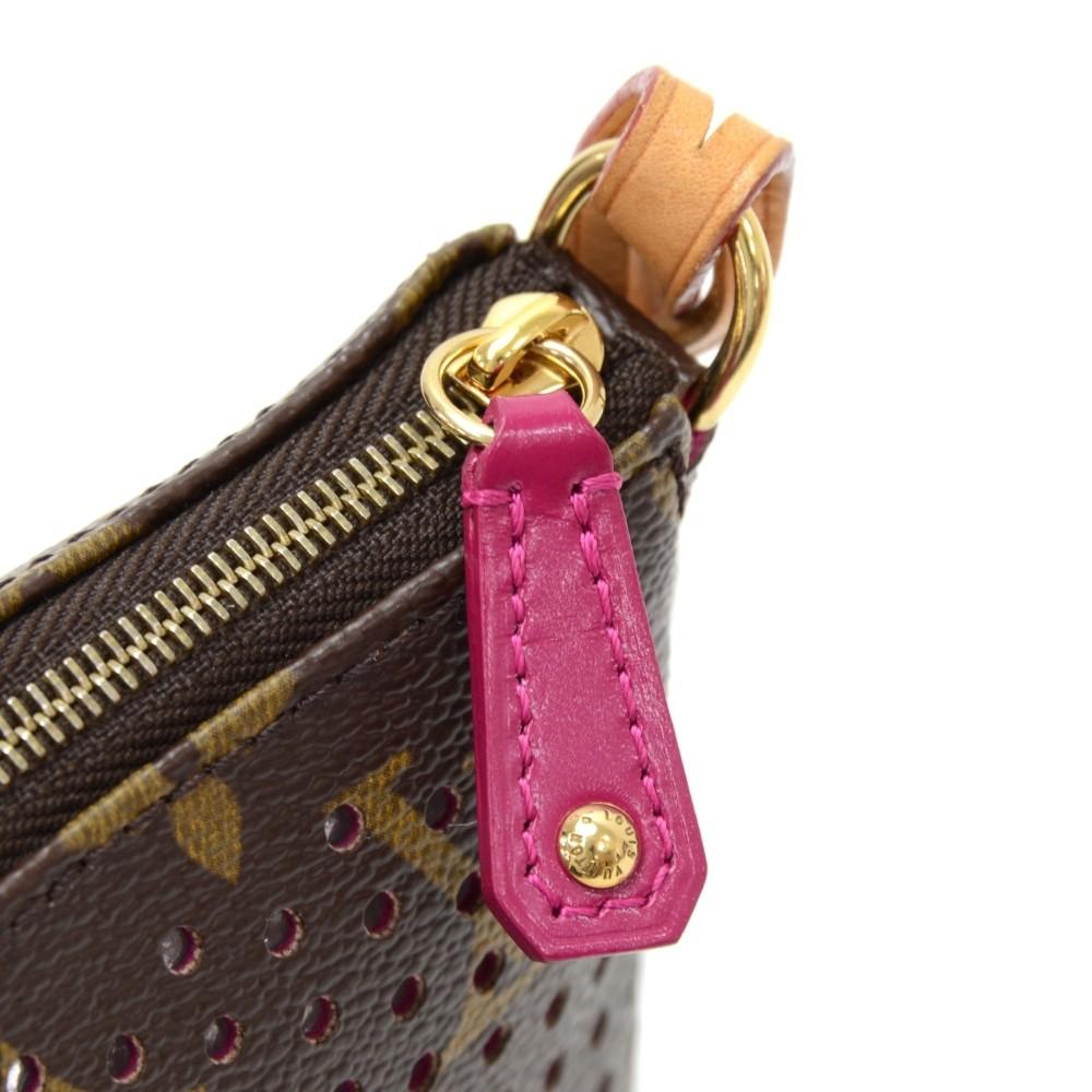 perforated monogram canvas accessoires evening bag - 2006 limited edition