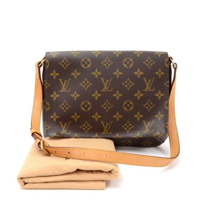 musette tango monogram canvas shoulder bag