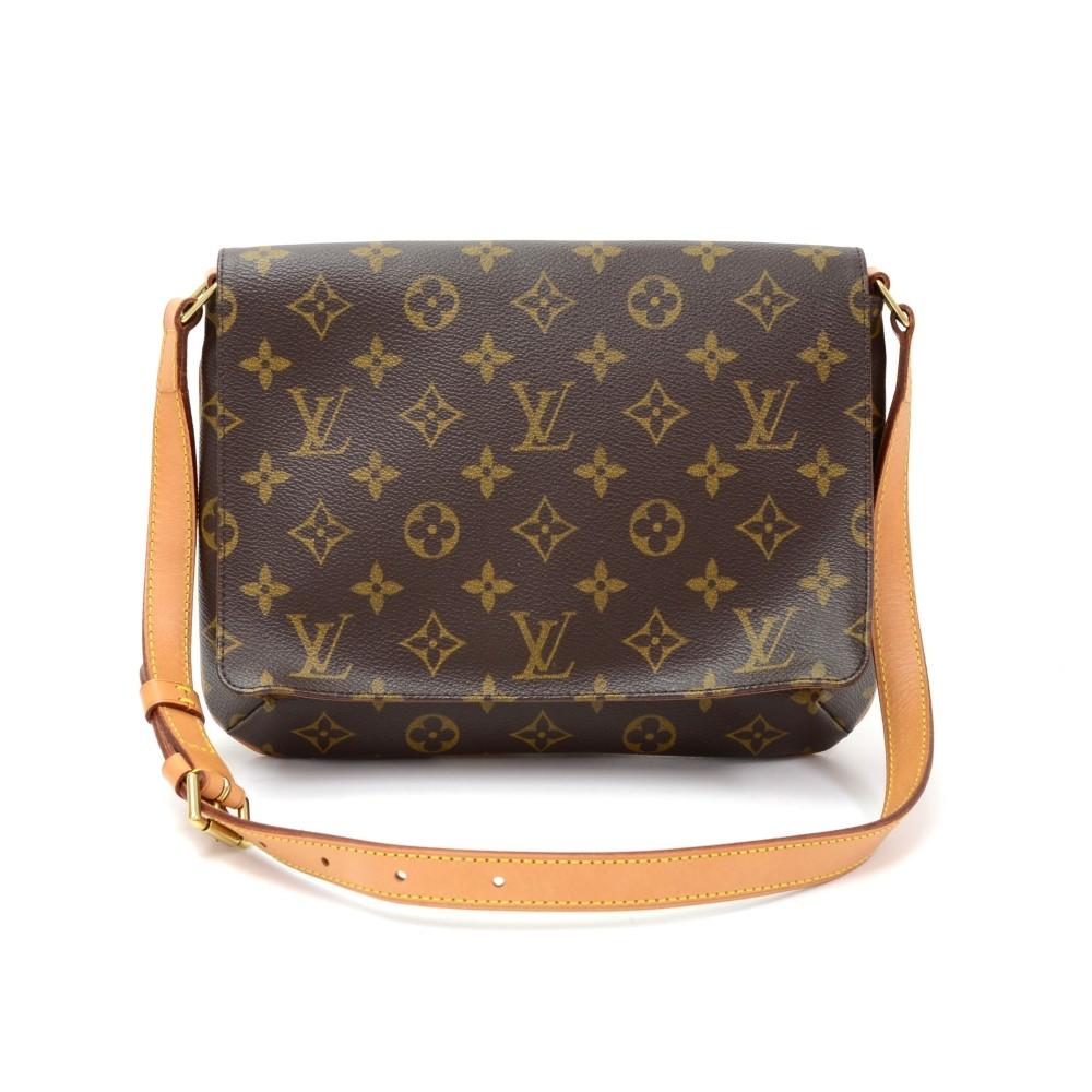 musette tango monogram canvas shoulder bag