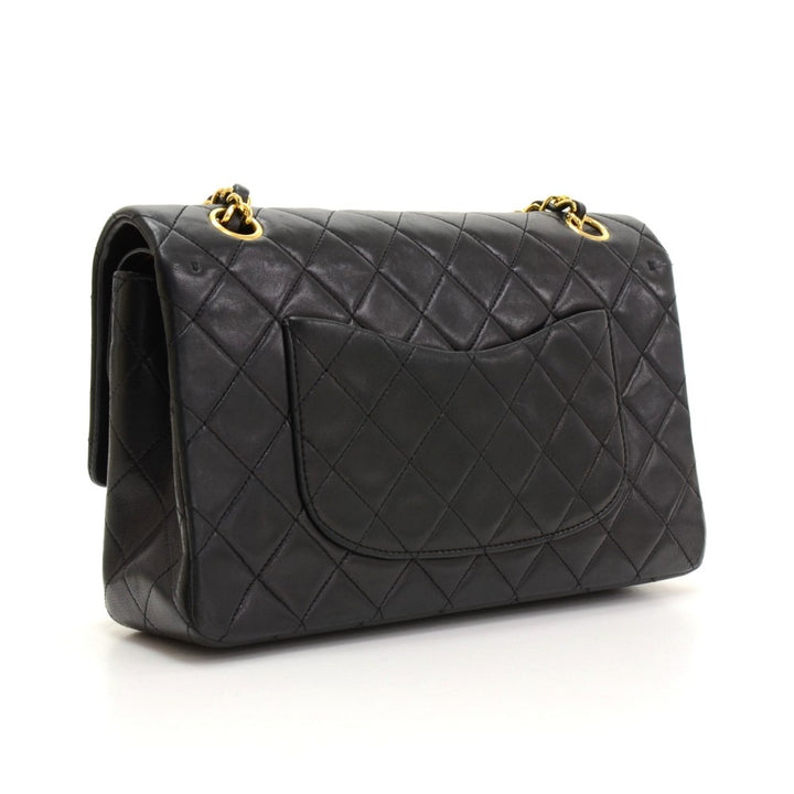 10" double flap shoulder bag