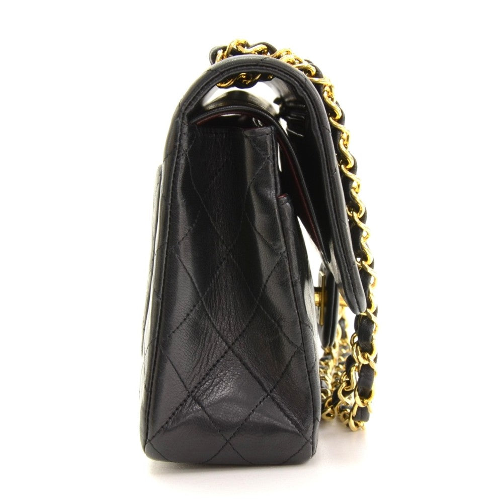 10" double flap shoulder bag