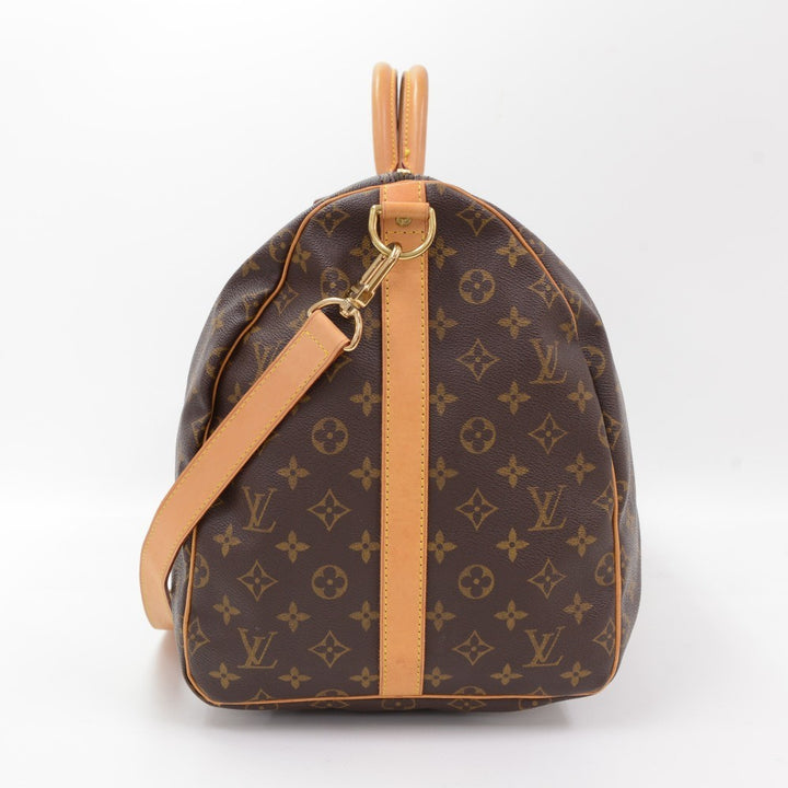monogram canvas keepall 55 bandouliere duffel bag with strap