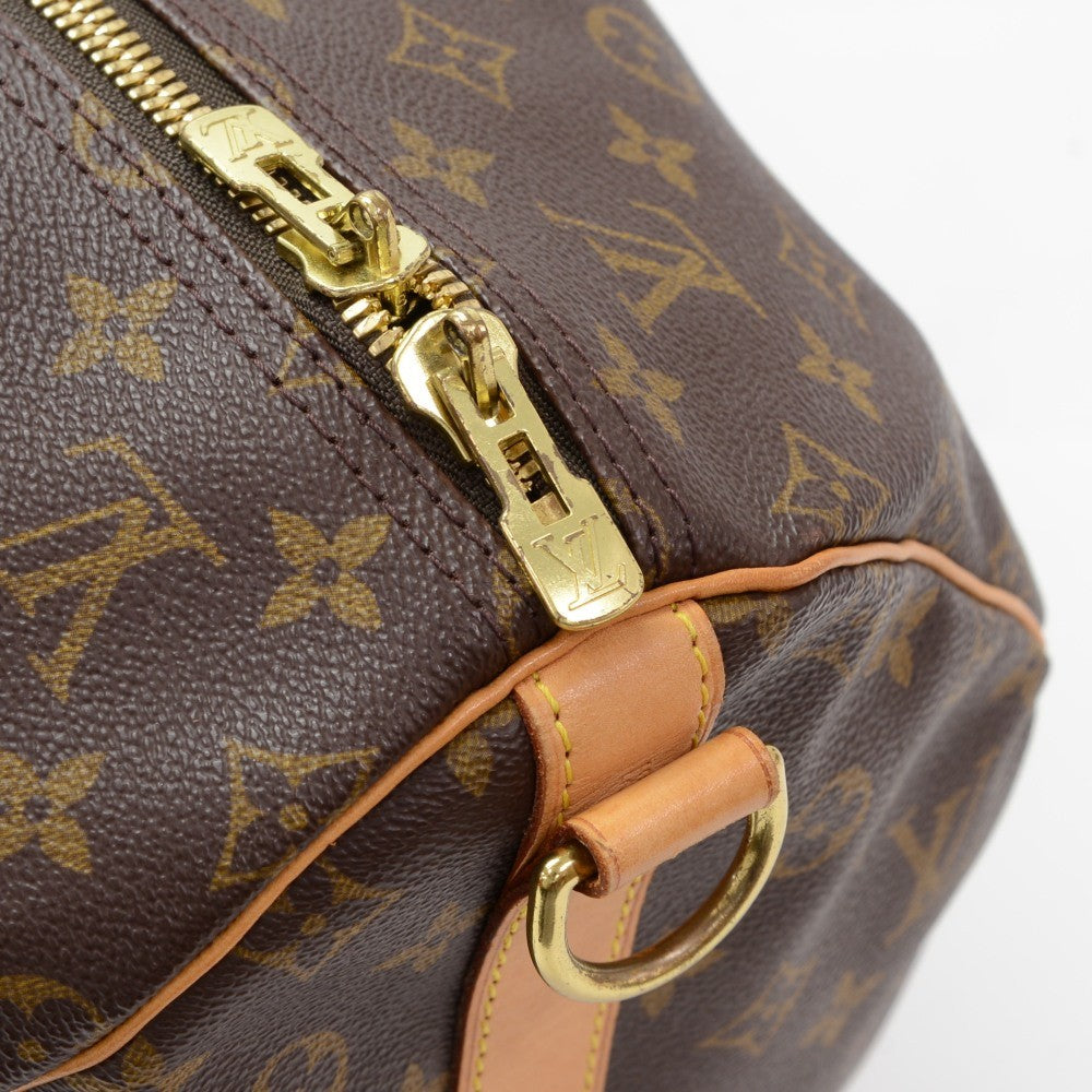 monogram canvas keepall 55 bandouliere duffel bag with strap