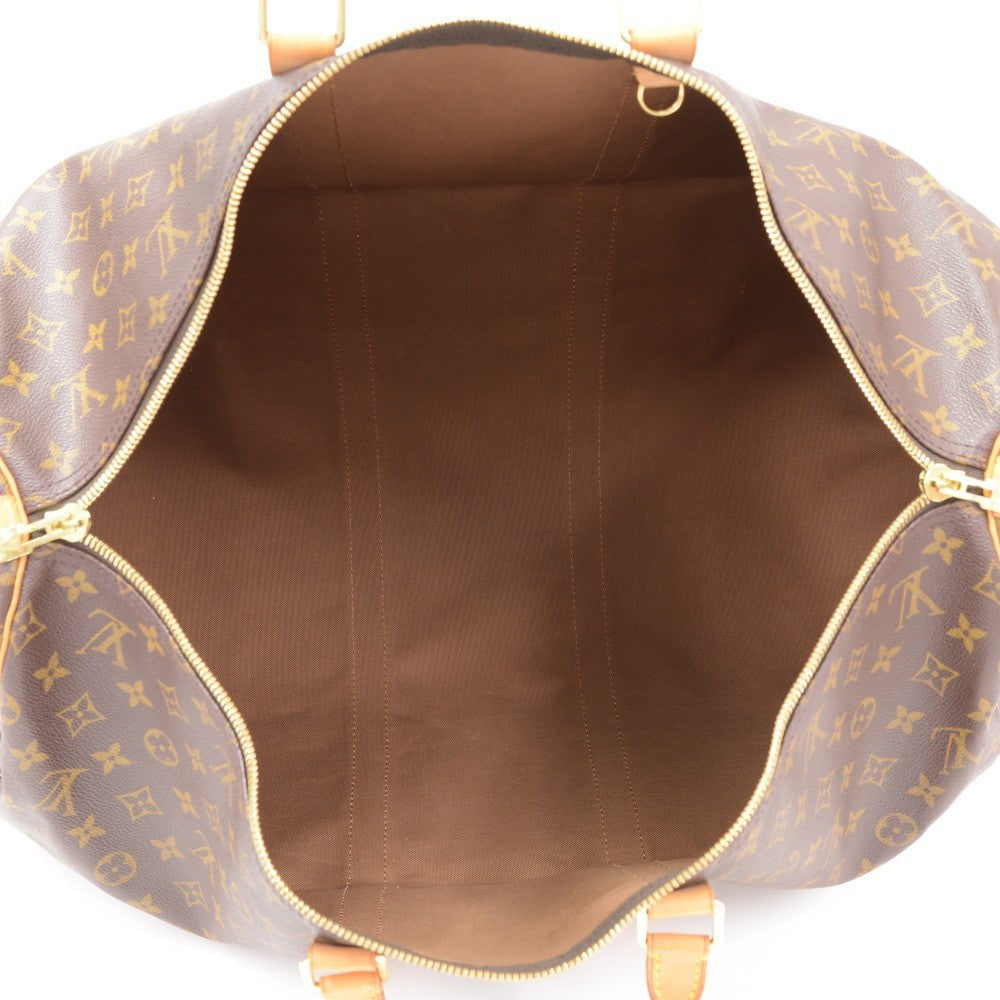 monogram canvas keepall 55 bandouliere duffel bag with strap