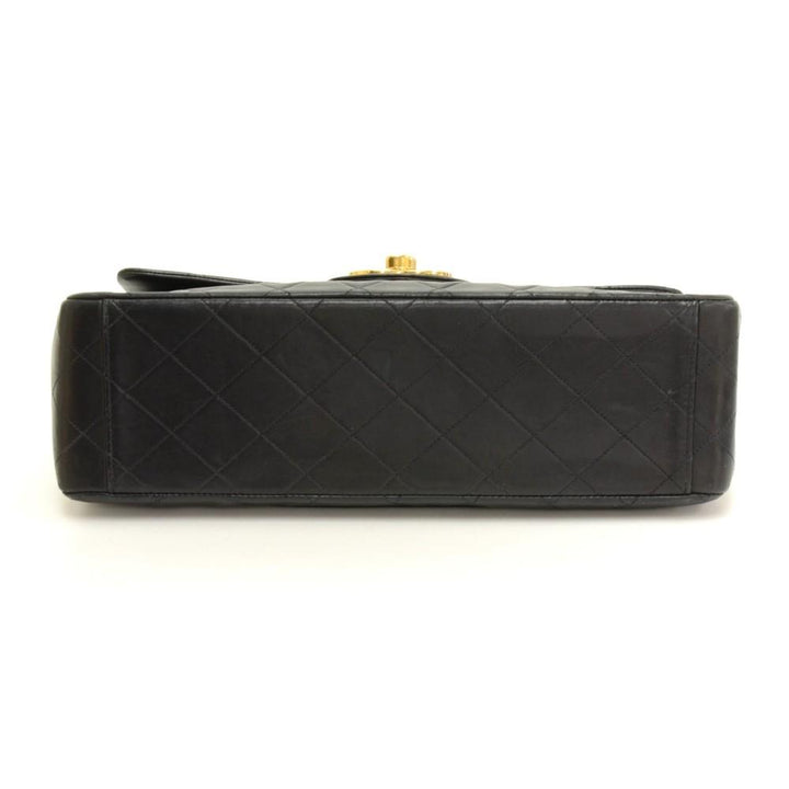 13" maxi quilted lambskin leather shoulder bag