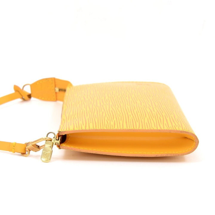epi leather pochette accessoires handbag