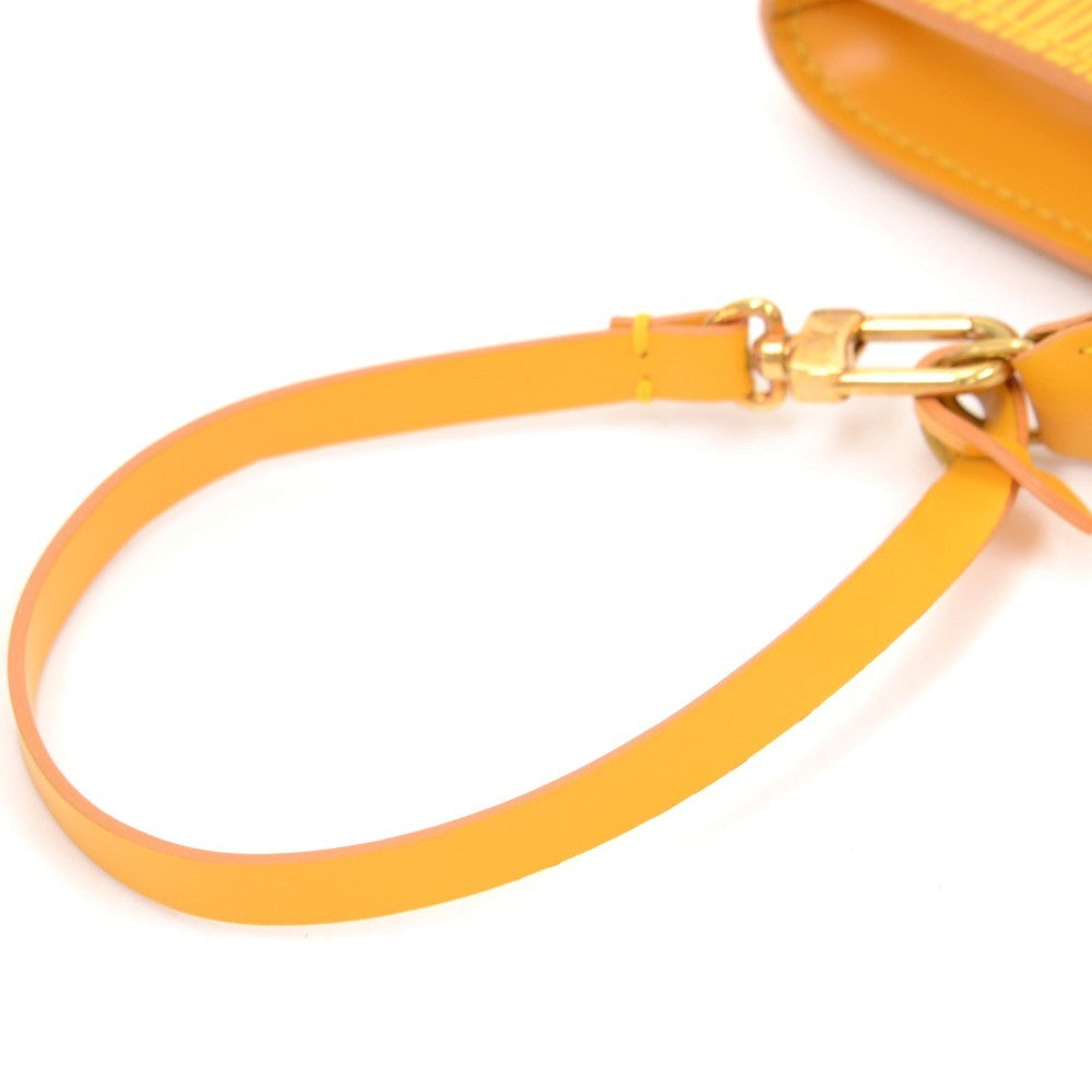 epi leather pochette accessoires handbag
