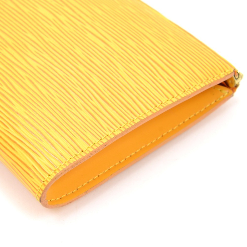 epi leather pochette accessoires handbag