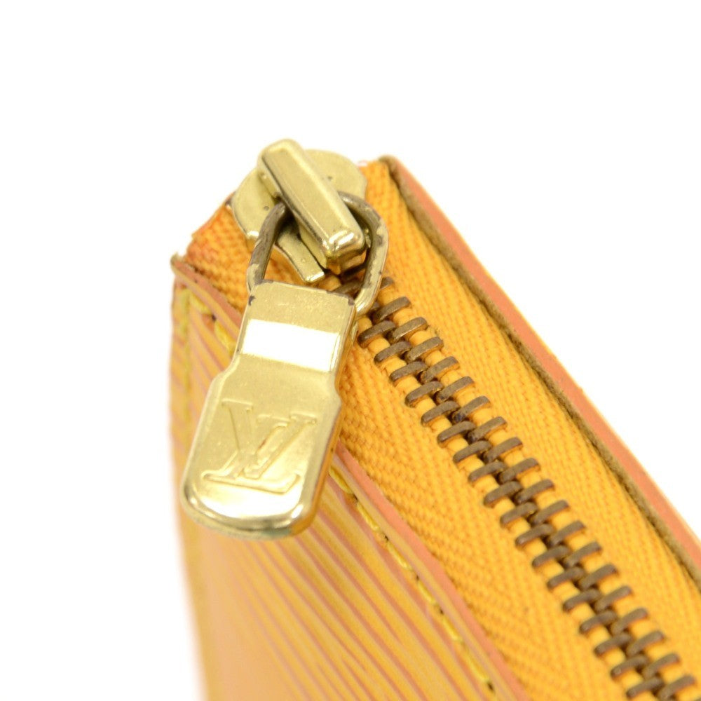 epi leather pochette accessoires handbag