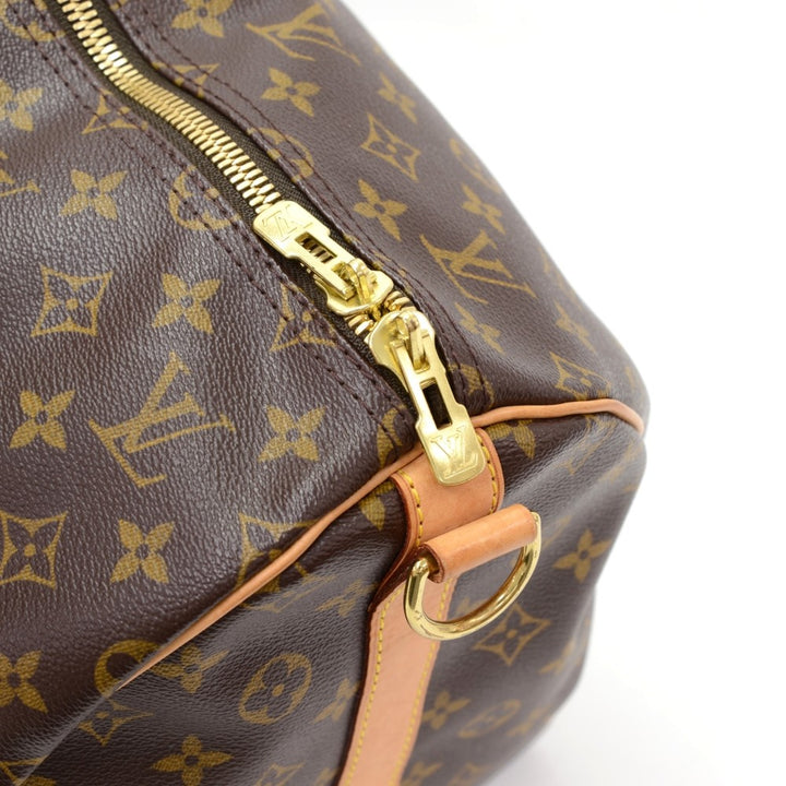 monogram canvas keepall 55 bandouliere duffel bag with strap