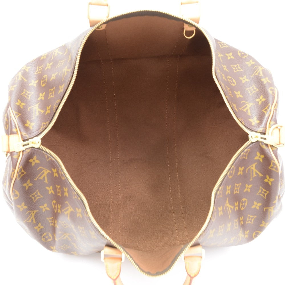 monogram canvas keepall 55 bandouliere duffel bag with strap