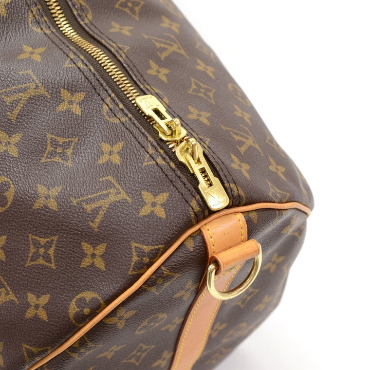 monogram canvas keepall 55 bandouliere duffel bag with strap