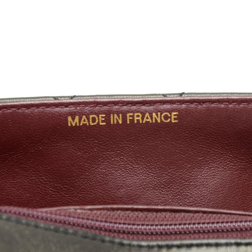 7" quilted leather shoulder bag