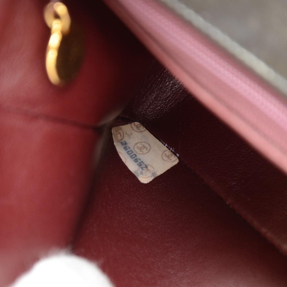 7" quilted leather shoulder bag