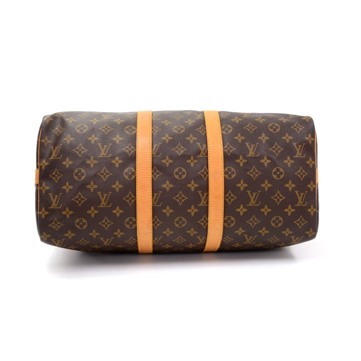 monogram canvas keepall 45 bandouliere duffle bag with strap