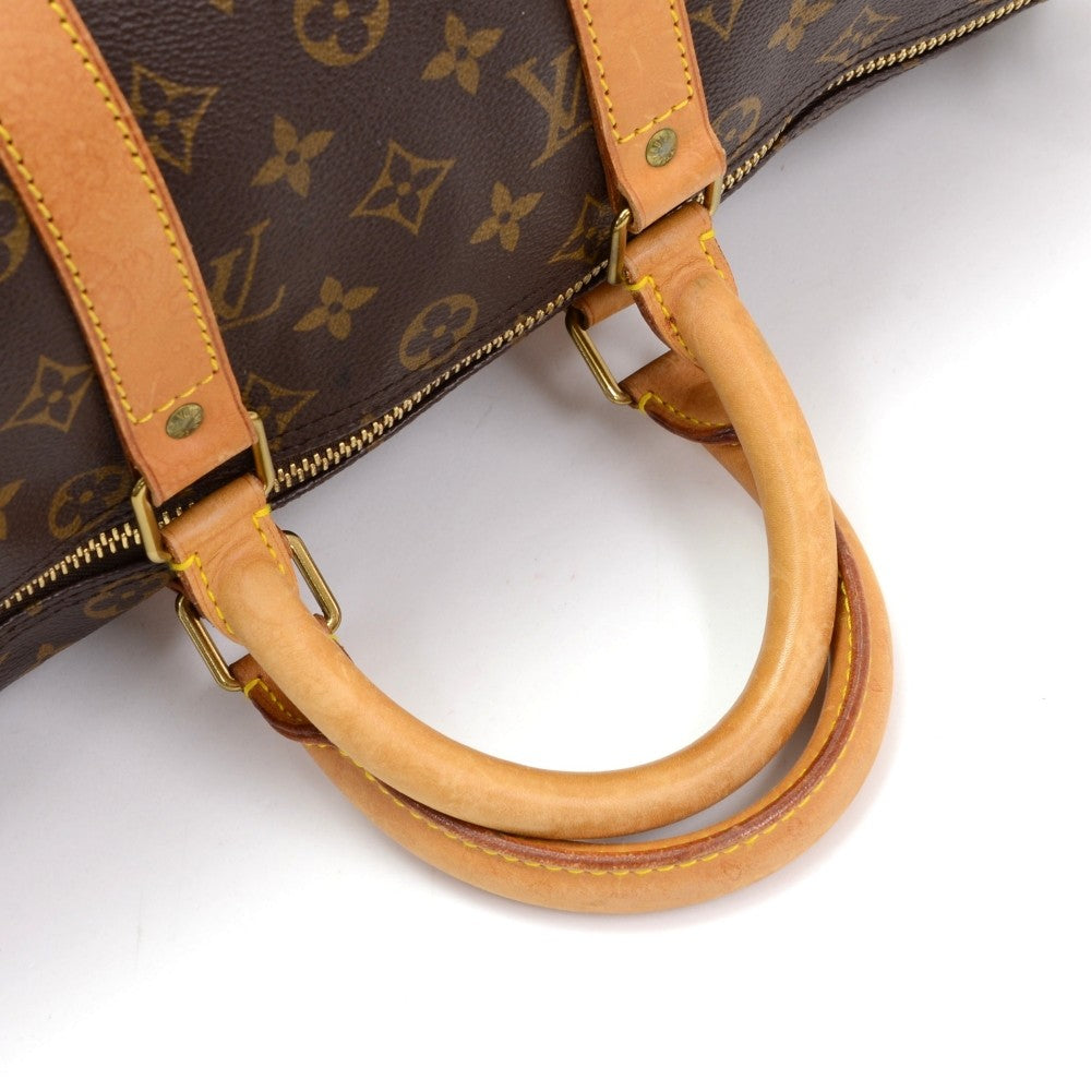 monogram canvas keepall 45 bandouliere duffle bag with strap