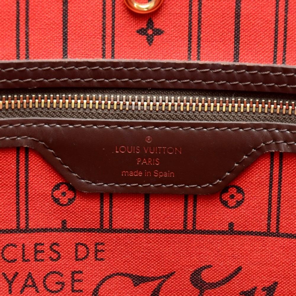 dameir ebene canvas neverfull mm shoulder bag