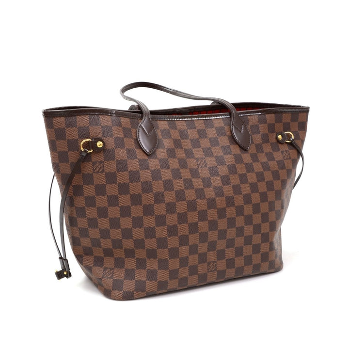 damier ebene canvas neverfull mm tote