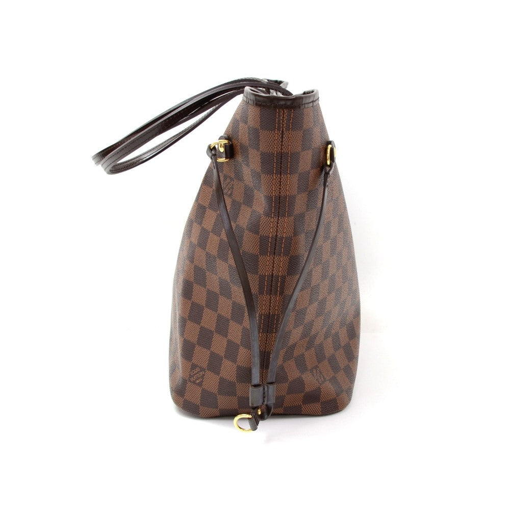 damier ebene canvas neverfull mm tote