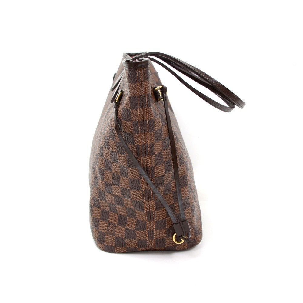 damier ebene canvas neverfull mm tote