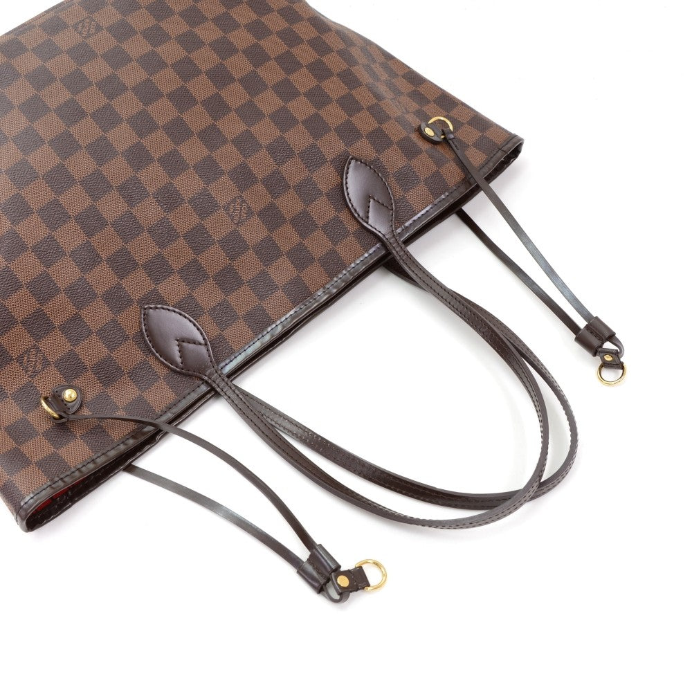 damier ebene canvas neverfull mm tote