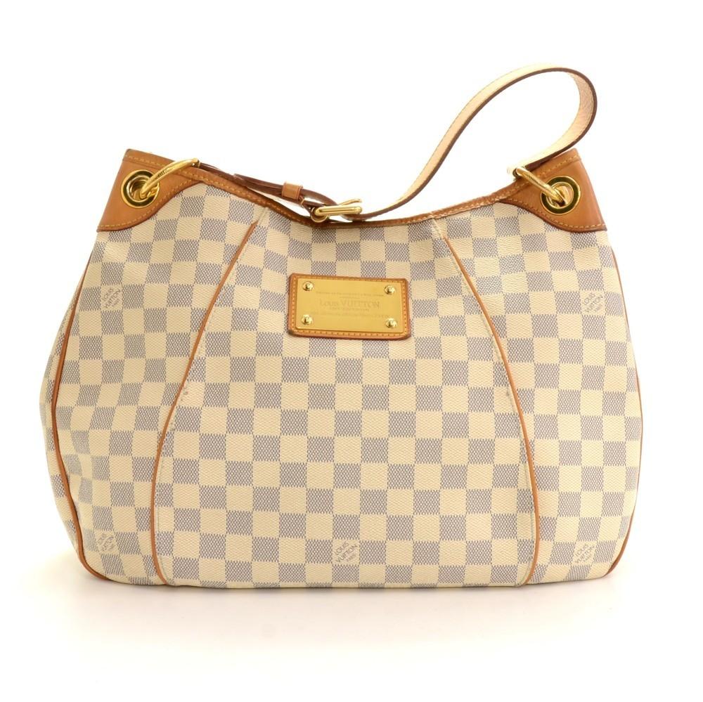 galliera pm damier azur canvas shoulder bag
