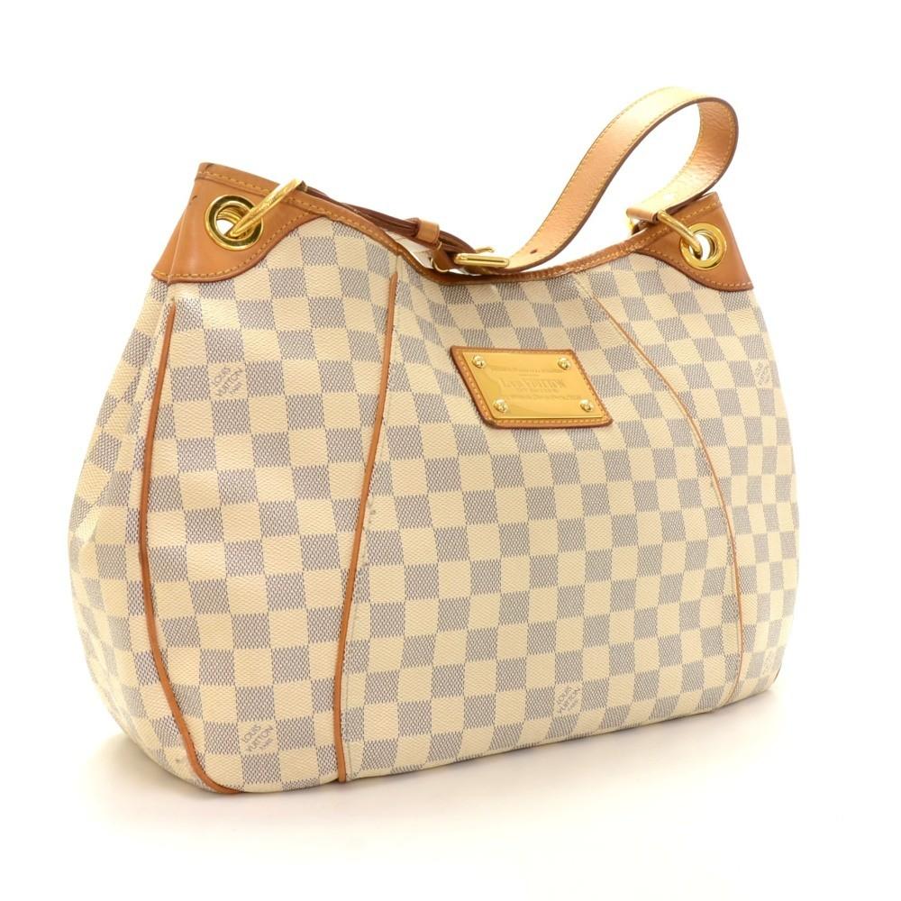 galliera pm damier azur canvas shoulder bag