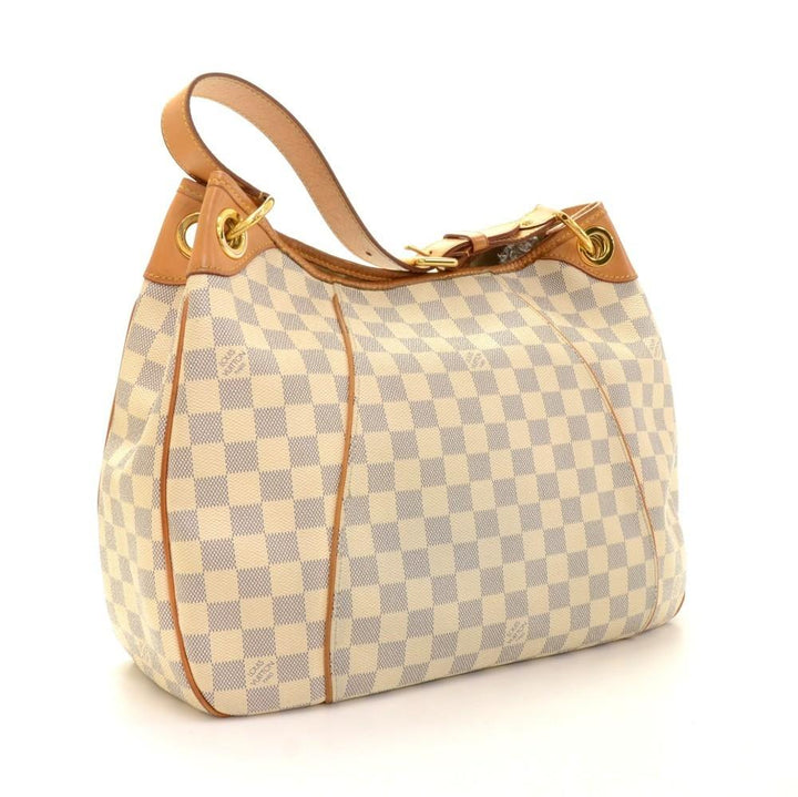 galliera pm damier azur canvas shoulder bag