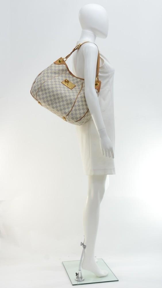 galliera pm damier azur canvas shoulder bag