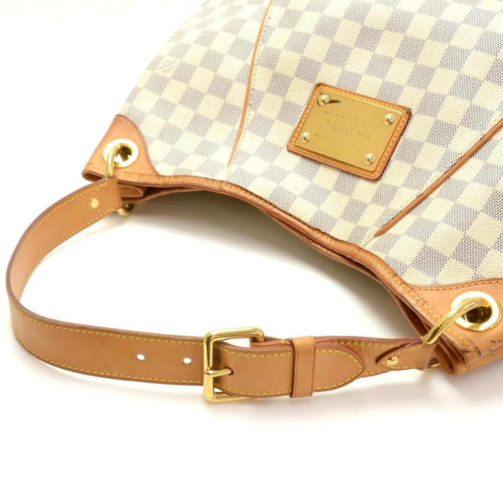 galliera pm damier azur canvas shoulder bag