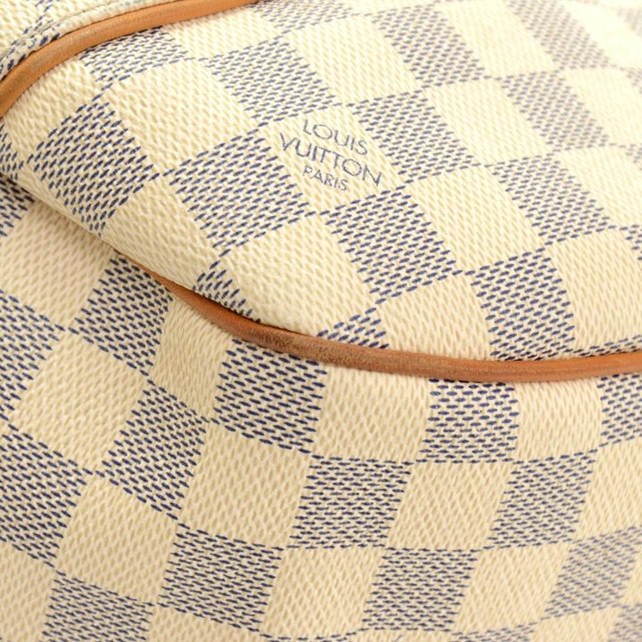 galliera pm damier azur canvas shoulder bag
