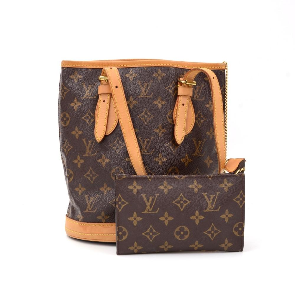 bucket pm monogram canvas bag