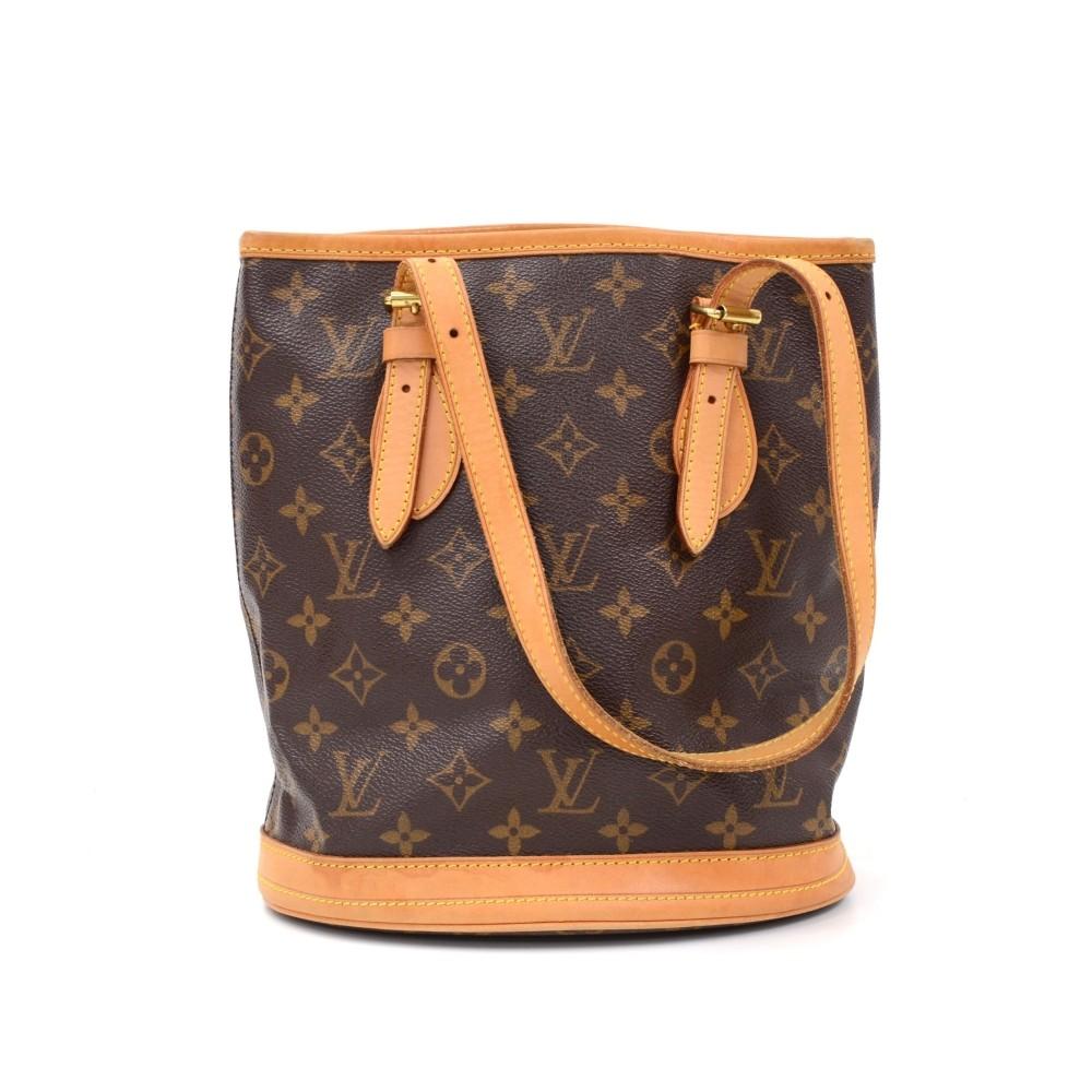 bucket pm monogram canvas bag