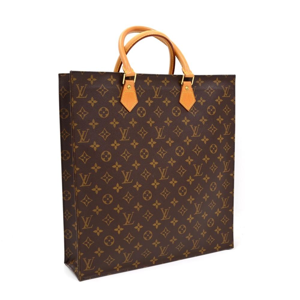 monogram canvas sac plat handbag