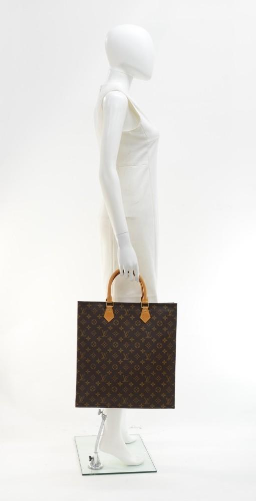 monogram canvas sac plat handbag