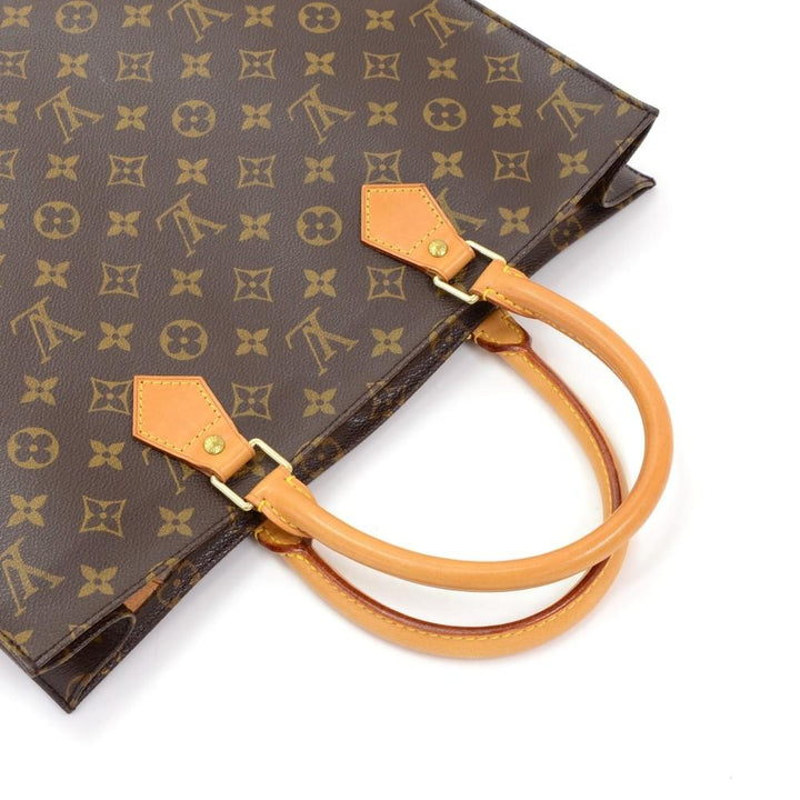monogram canvas sac plat handbag